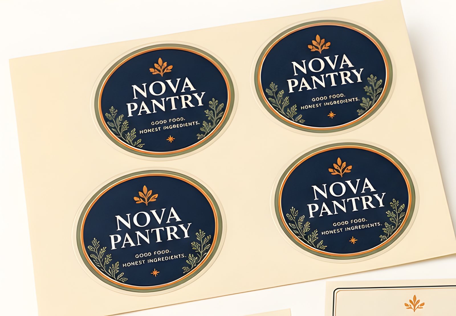 Round Paper Labels custom printed packaging